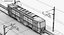 Tram Budapest City Tatra T5C5 Overhead Pole and Track