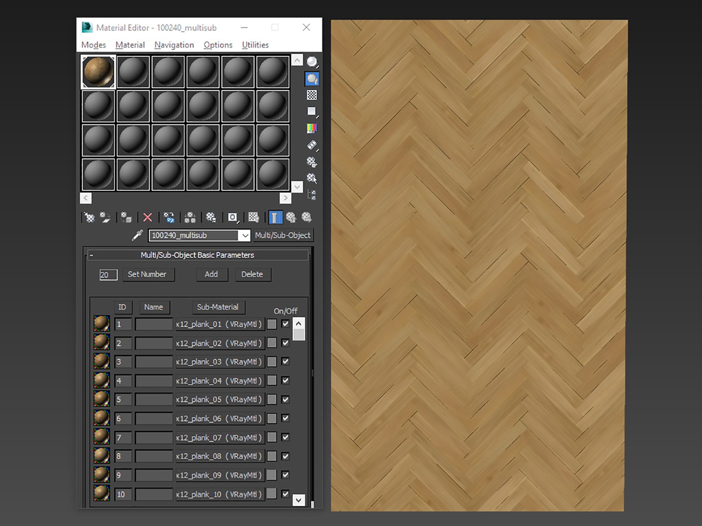 3D Herringbone Natural Oak Flooring Model - TurboSquid 2165141