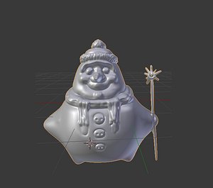 xmas snowman model