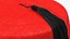 Cappello tradizionale arabo rosso di Fez con pelliccia di nappa nera