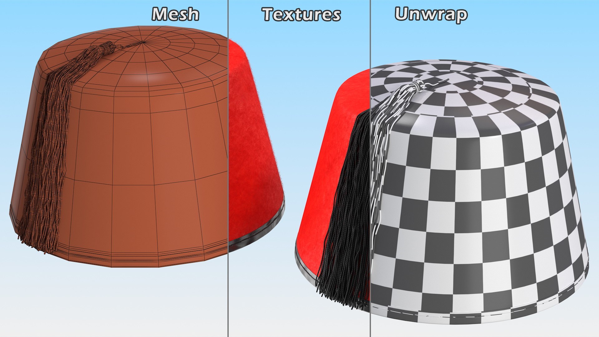 traditional arabic red fez 3D model https://p.turbosquid.com/ts-thumb/yY/XaIr6l/vI/traditionalarabicredfezhatwithblacktasselfurc4dmodel012/jpg/1611947074/1920x1080/fit_q87/406f48d9fd9ef49b36cc4a86d26333004d0a2b05/traditionalarabicredfezhatwithblacktasselfurc4dmodel012.jpg