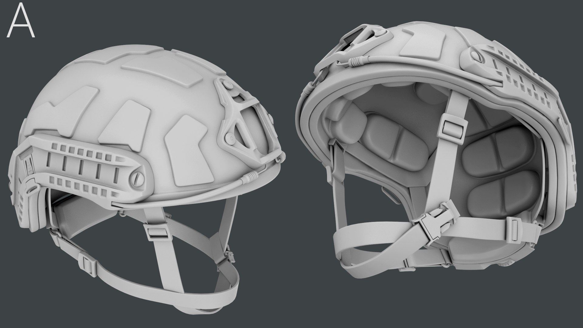 Tactical Ballistic Helmet No Materials 3D model https://p.turbosquid.com/ts-thumb/yY/Z9rTKS/Fc/p5/jpg/1628933398/1920x1080/fit_q87/92cbc6e51d3dc492859c4fc43e580dbae9a8e9ae/p5.jpg