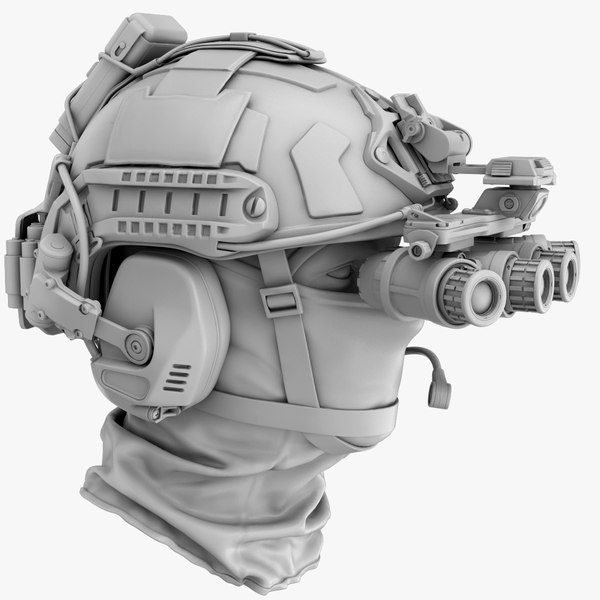 modèle 3D de Casque militaire tactique sans matériaux - TurboSquid