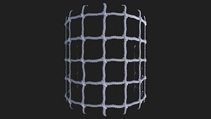 3D Seamless PBR stylized customizable net material textures model