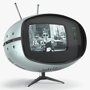 3D Orbitel Flying Saucer Television Vintage Light Green