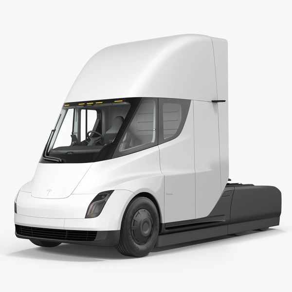 tesla semi truck 3D model