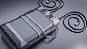 Sci Fi Battery Charger 3D model