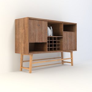 retro closet 3d obj