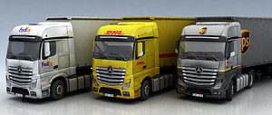 Mercedes Actros DHL UPS FedEx