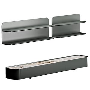 Bonaldo Arragan Tv stand and shelf 3D model