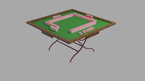 3D mahjong hong kong model