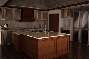 kitchen scene model