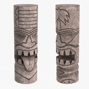 Stone Tiki Statues Collection