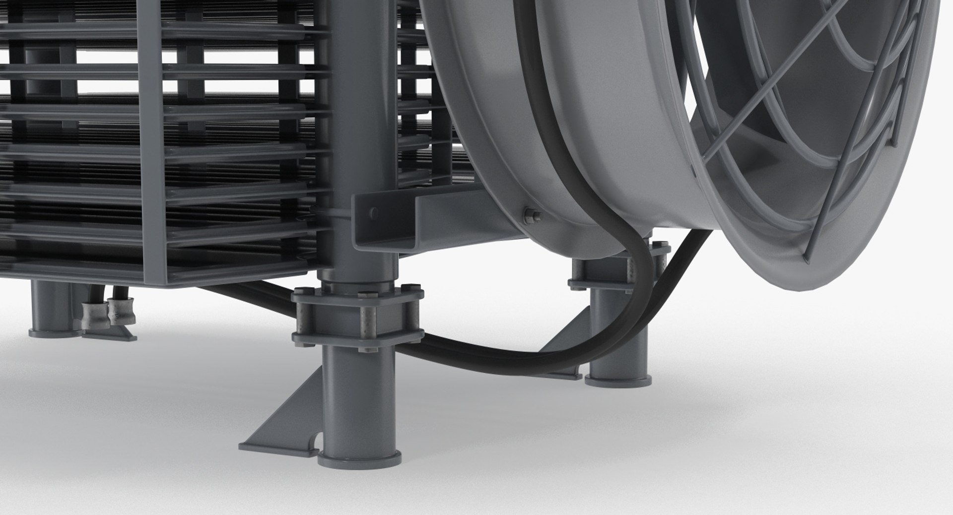 3D Industrial Radiator Fan - TurboSquid 1307303
