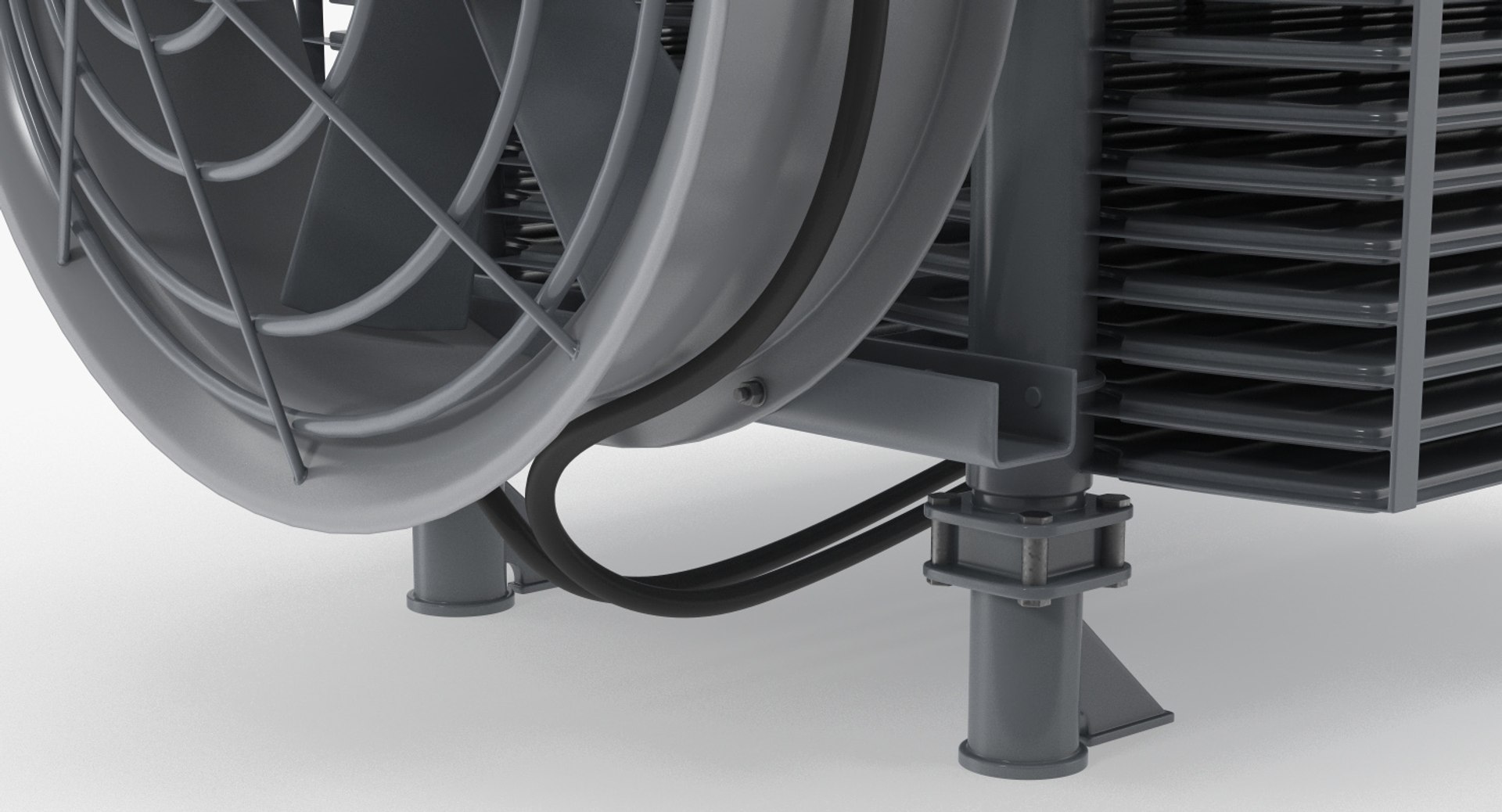 3D Industrial Radiator Fan TurboSquid 1307303