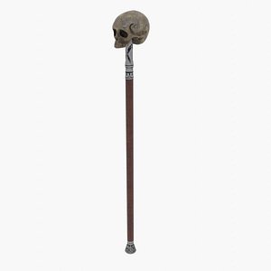 Cane with a skull