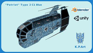 space ship patriot type model