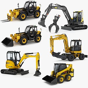 3D Collection Public Works Machines v8