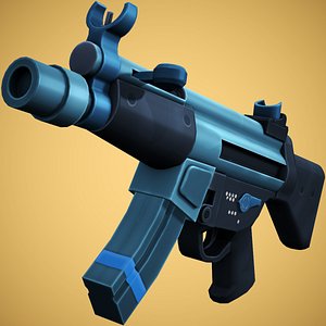 Stylized Mp5A2 Low Poly