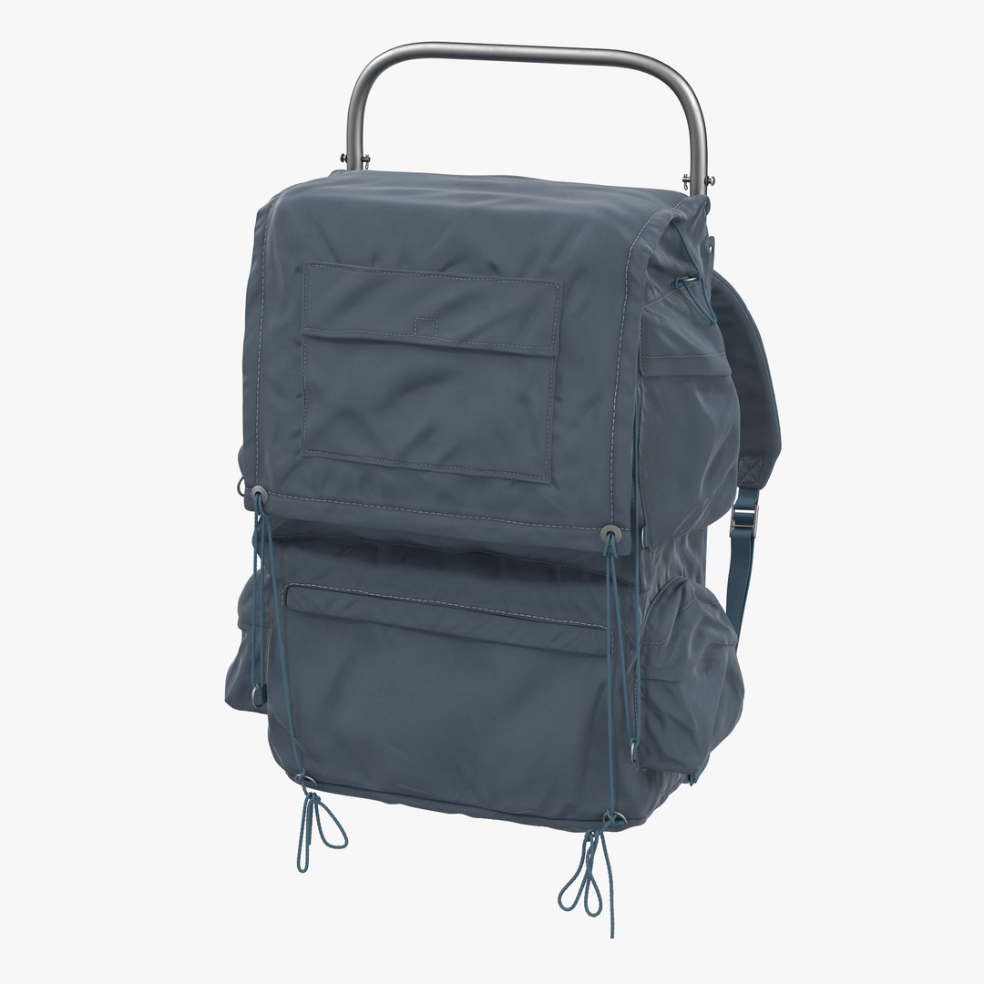 Camping Backpack 2 3D model preview