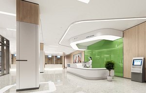 Outpatient hall of modern hospital