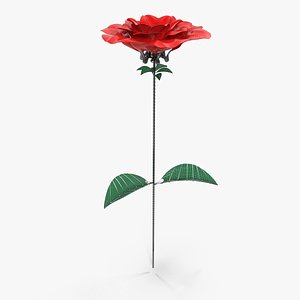 3D mechanical rose model