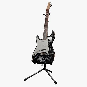 Guitar Fender Stratocaster 3D