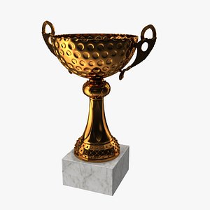 golf ball vase cup 3D model