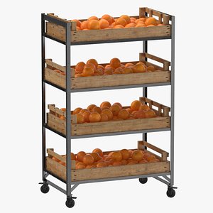 3D retail shelf 02 01 model