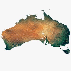 australia continent world 22k 3D model