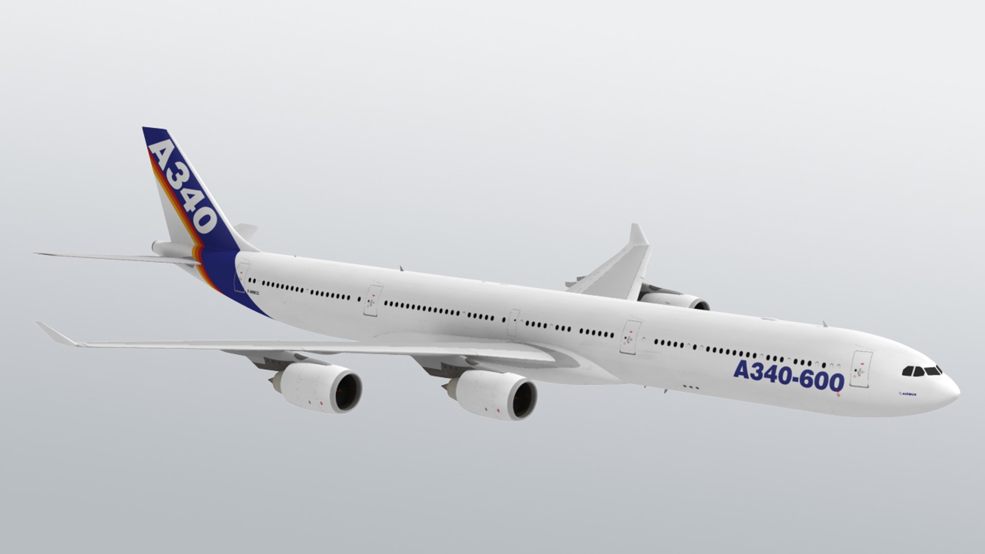 Airbus A340 A340-600 3d Max