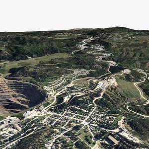 Deadwood City Lawrence County State of South Dakota US 3D