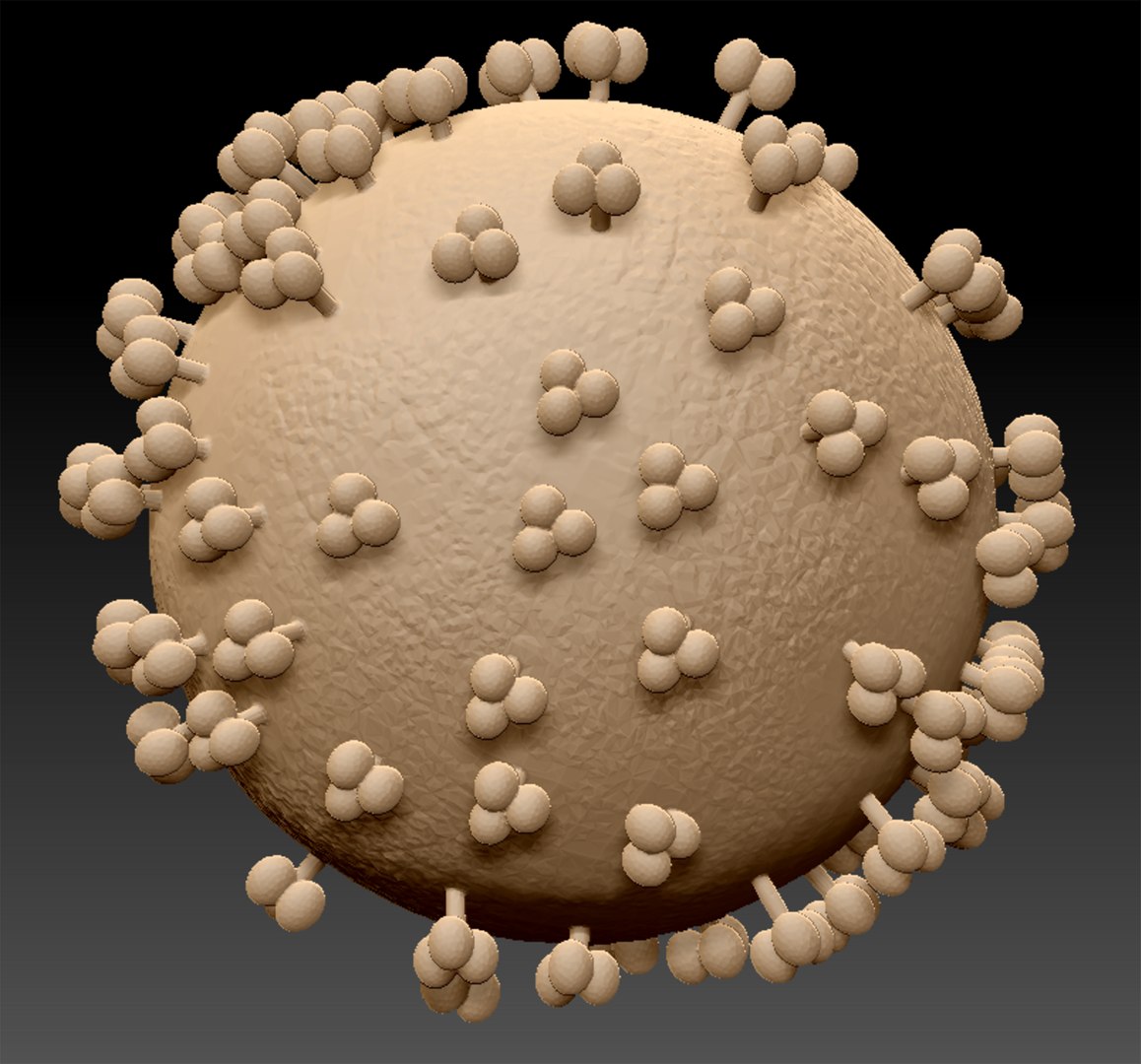 HIV AIDS virus model 3D - TurboSquid 2162520