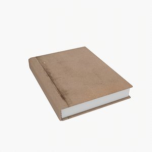 Old Cover Rigged  Animated Book model