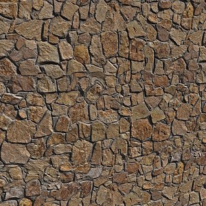 Old Rock wall 3D model