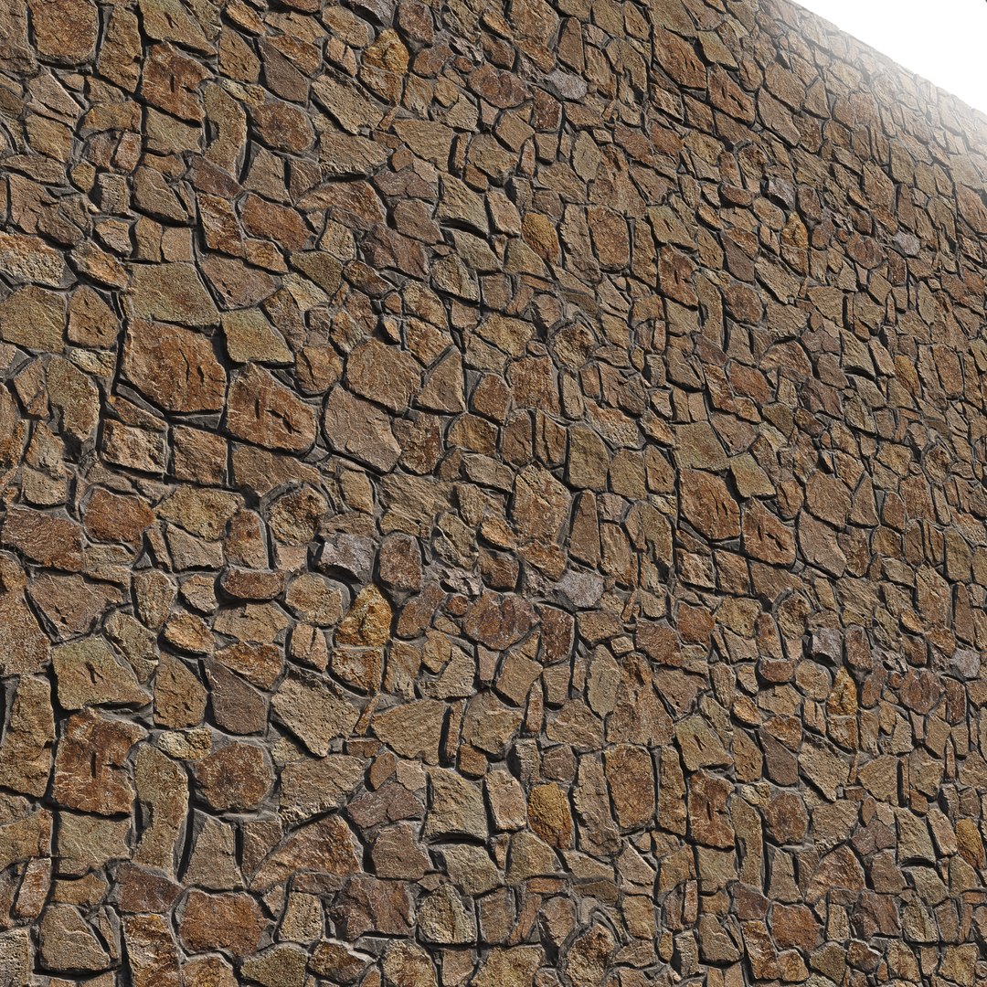 Old Rock Wall 3D Model - TurboSquid 1914944