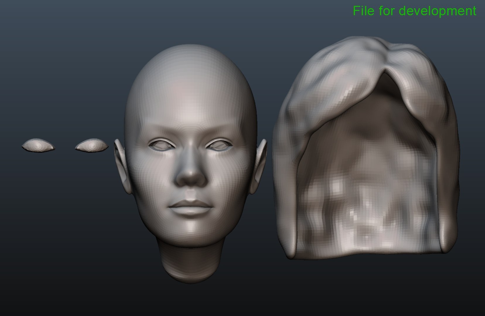 Female Head 3 3d Model Turbosquid 1890653