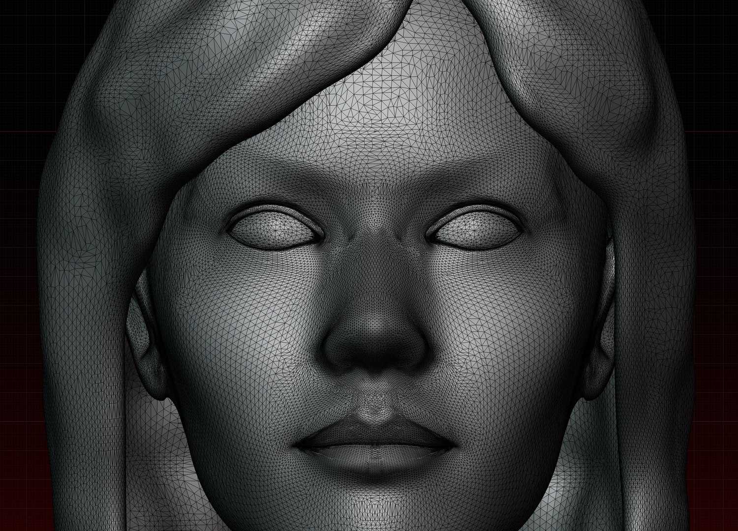 Female Head 3 3d Model Turbosquid 1890653