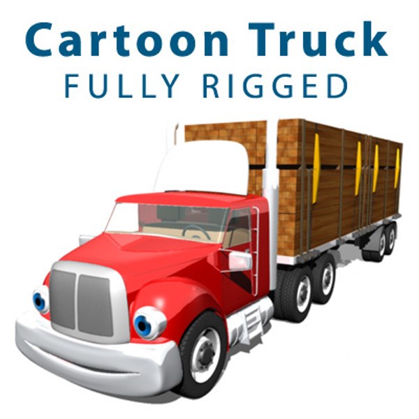 ma cartoon semi truck
