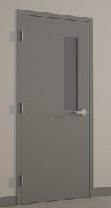 hollow metal door 3d model