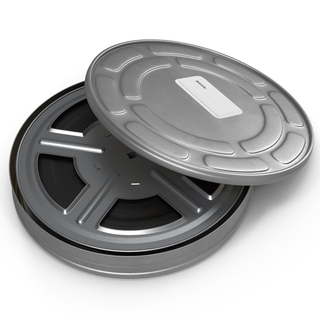 Video Film Reel in Case 3D model preview