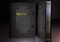 libro blackOld Book With Animation 3d Model Low-poly 3d Model