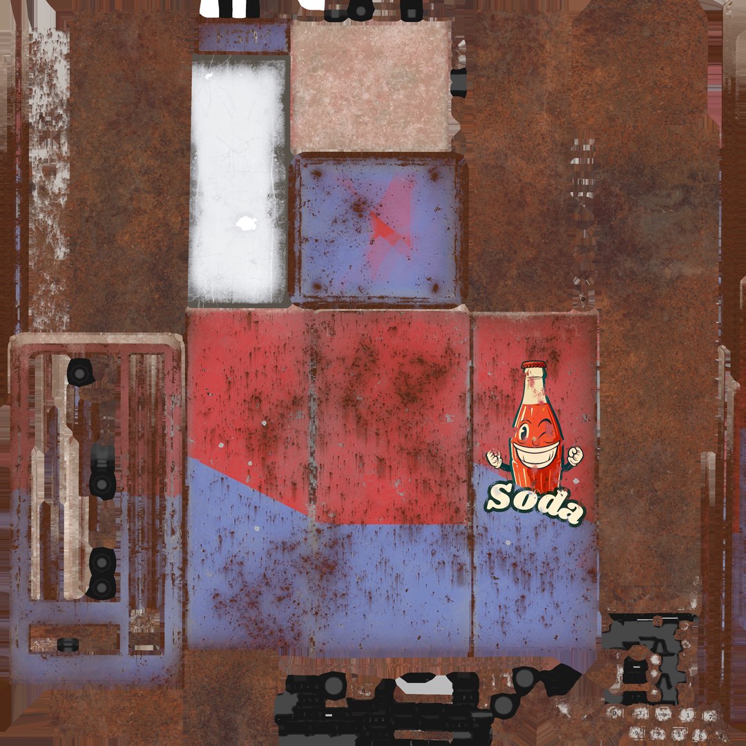 Rusty Vending Machine 3D Model - TurboSquid 2312381