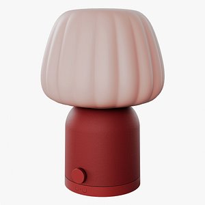 3D KULGLASS Red brownpink