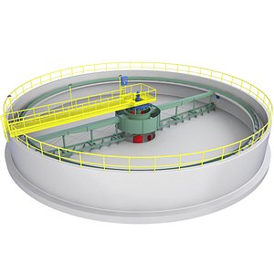 Circular Wastewater Treatment Plant 2 3D model