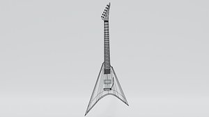 3D ROCKSTAR ELECTRIC GUITAR model