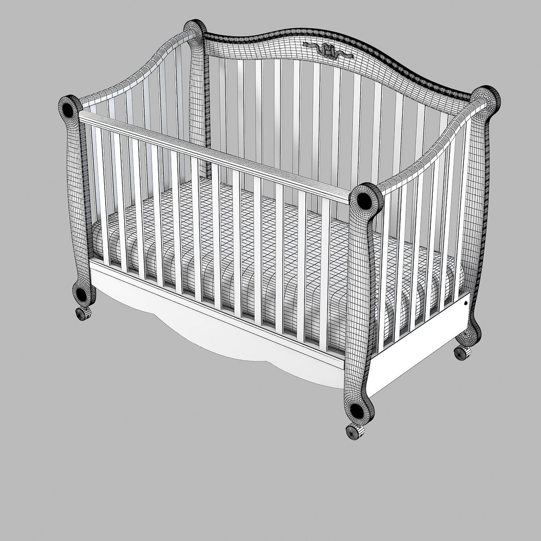 pali baby bed 3d max