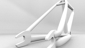 3d model bmx bike frame