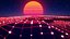 3D Synthwave Environment Animation Loops