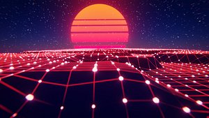 Synthwave Environment Animation Loops